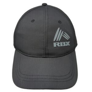 RBX Baseball Cap Black One Size Flexible Fitted Polyester Sport Performance Hat